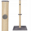 Ansamblu de joaca pentru pisici, cu loc pentru zgariat si sfoara, 75cm, gri inchis