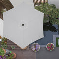 Umbrela terasa gradina, cu manivela si inclinare, diametru 260cm, gri