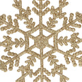 Decoratiune brad fulg de zapada, set 3 bucati, 12cm, auriu