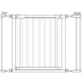 Poarta de siguranta Safety Gate pentru scari, ajustabila, din lemn cu structura otel, 96-103cm, negru maro