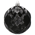 Set globuri de Craciun, 30 bucati, 8cm, 6 modele, negru