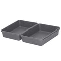 Organizator sertar bucatarie, 8 piese, gri
