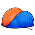 Cort plaja si picnic semi-deschis Sersimo, protectie UV, 200x120x110cm, portocaliu