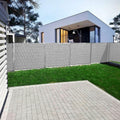 Panou de gard pentru intimitate in gradina, PVC, 35 x 0.05 m, gri