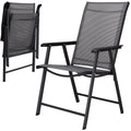 Scaun de gradina metalic, pliabil, 95x57x66cm, maxim 150kg, gri