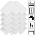 Set 10 protectii colturi pentru siguranta copii, 60x35mm, spuma EPE, gri
