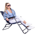 Sezlong pliabil SERSIMO GC12, Relax Zero Gravity, 80x60x153cm, Albastru inchis