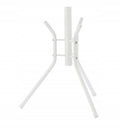 Cuier hol metalic 178 cm, 12 carlige, design minimalist, alb