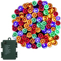 Instalatie lumini de exterior pentru gradina, 10 metri, 100 LED-uri, cu baterii, multicolor