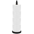 Suport hartie igienica tip tija, 52cm, negru mat