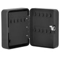 Cutie metalica din otel pentru 30 chei, echipata, 20x16x7.5cm, neagra