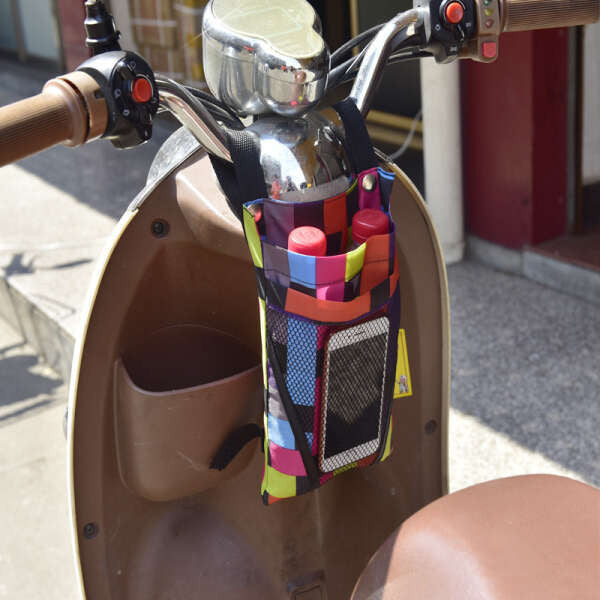 Leziter Geantă de bicicletă Easystow pentru ghidon, multicoloră