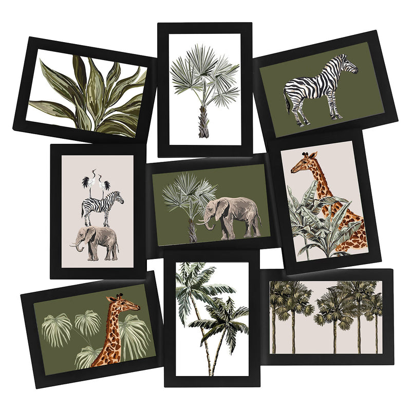 Rama colaj 9 fotografii 5Five Cali din plastic, 46x1,9x49 cm, negru