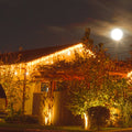 Instalatie luminoasa tip turturi LED exterior/interior, 500 LED-uri alb cald cu flash alb rece, 20 m, IP44, conectabila