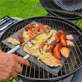 Set accesorii pentru gratar din inox, 20 de piese inclusiv perie, husa transport