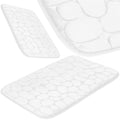 Covoras de baie antiderapant cu uscare rapida, 80x50 cm, alb
