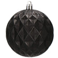Set globuri de Craciun, 30 bucati, 8cm, 6 modele, negru