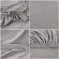 Husa universala pentru scaun, marime universala, poliester si spandex, 45 x 60 cm, gri