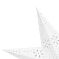 Stea decorativa 3D din hartie ajurata, 50cm, alba