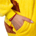 Pijama tip salopeta pentru adulti, model Pikachu, marime M