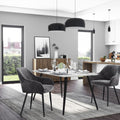SONGMICS Scaun living tapitat din catifea cu cotiere, sarcina 110 kg, 63x60x85 cm, gri