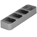 Organizator tacamuri sertar, 5 compartimente, 40x11x5,5cm, gri