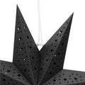 Stea decorativa 3D din hartie ajurata, 50cm, neagra