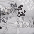 Husa universala pentru scaun, marime universala, poliester si spandex, 45 x 60 cm, gri floral