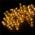 Instalatie lumini de exterior pentru gradina, 5 metri, 50 LED-uri, cu baterii, galben