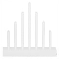 Lumanari decorative de Craciun, 7 becuri tip LED, culoare argintiu