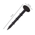 Set 50 cuie plastic fixare folii, tip ancora harpon, 150×32 mm, negru