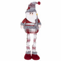 Figurina Craciun, Mos Craciun, picioare telescopice, inaltime extensibila 57-80cm