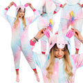 Pijama tip salopeta pentru dama, model unicorn, marime M