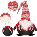 Figurina Craciun, Spiridus cu bluza in dungi, inaltime 80cm