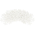Decoratiune brad fulg de zapada, set 8 bucati, 8cm, alb