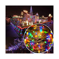 Instalatie lumina decorativa cu 300 LED-uri, 30m, pentru interior/exterior, iluminare multicolor