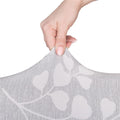 Husa universala pentru scaun, marime universala, poliester si spandex, 45 x 60 cm, gri floral