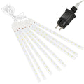 (DL) Instalatie de Craciun, 8 tuburi, 30cm, 144 LED, ploaie de meteoriti, galben