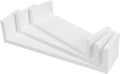SONGMICS Rafturi plutitoare de perete, set 3 bucati, MDF, 30, 35 si 40 cm, alb