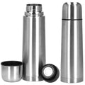 Cana termos cu pahar, perete din inox dublu izolat, 750ml, 28cm, argintiu