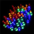 Instalatie lumini de exterior pentru gradina, 10.5 metri, 100 LED-uri, cu baterii, multicolor