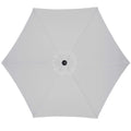 Umbrela terasa gradina, cu manivela si inclinare, diametru 260cm, gri