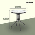 Leziter Set mobilier de grădină Arvin Balcon negru