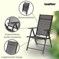 Leziter Set mobilier de grădină Arvin Balcon negru