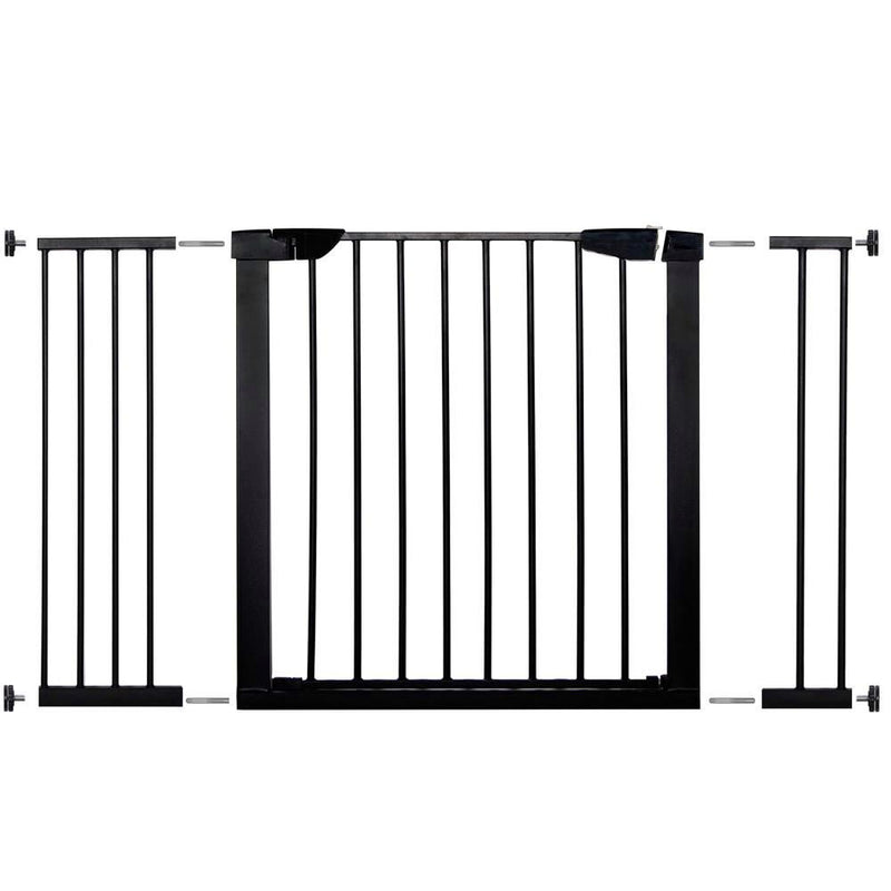 Poarta de siguranta Safety Gate pentru scari, ajustabila 117-124 cm, din otel, neagra