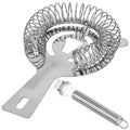 Set Cocktail Shaker Kit pentru barmani 550ml, KI24, suport bambus, 11 piese