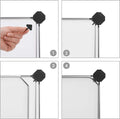 SONGMICS Unitate de depozitare cu 12 cuburi, pentru pantofi sau haine, personalizabil, 31x93x123 cm, alb transparent