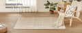 SONGMICS Covor decorativ antiderapant, stil boho, lavabil la masina, 120×170 cm, bej cappuccino