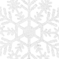 Decoratiune brad fulg de zapada, set 12 bucati, 9-10cm, alb