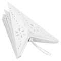 Stea decorativa 3D din hartie ajurata, 50cm, alba